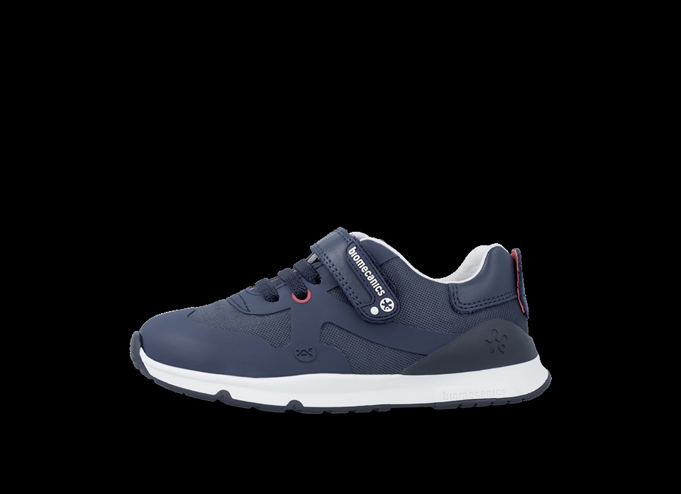 Deportivos colegiales azul marino con velcro y puntera reforzada