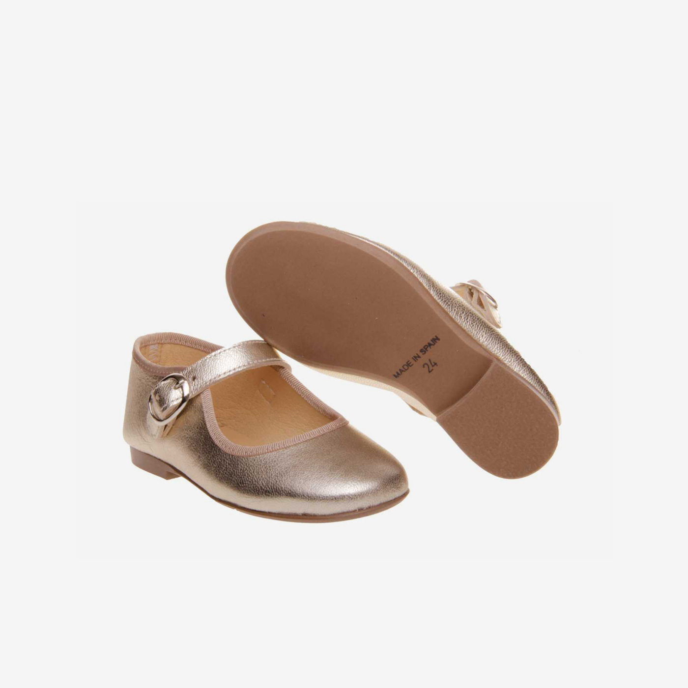 Mercedes en color oro con hebilla