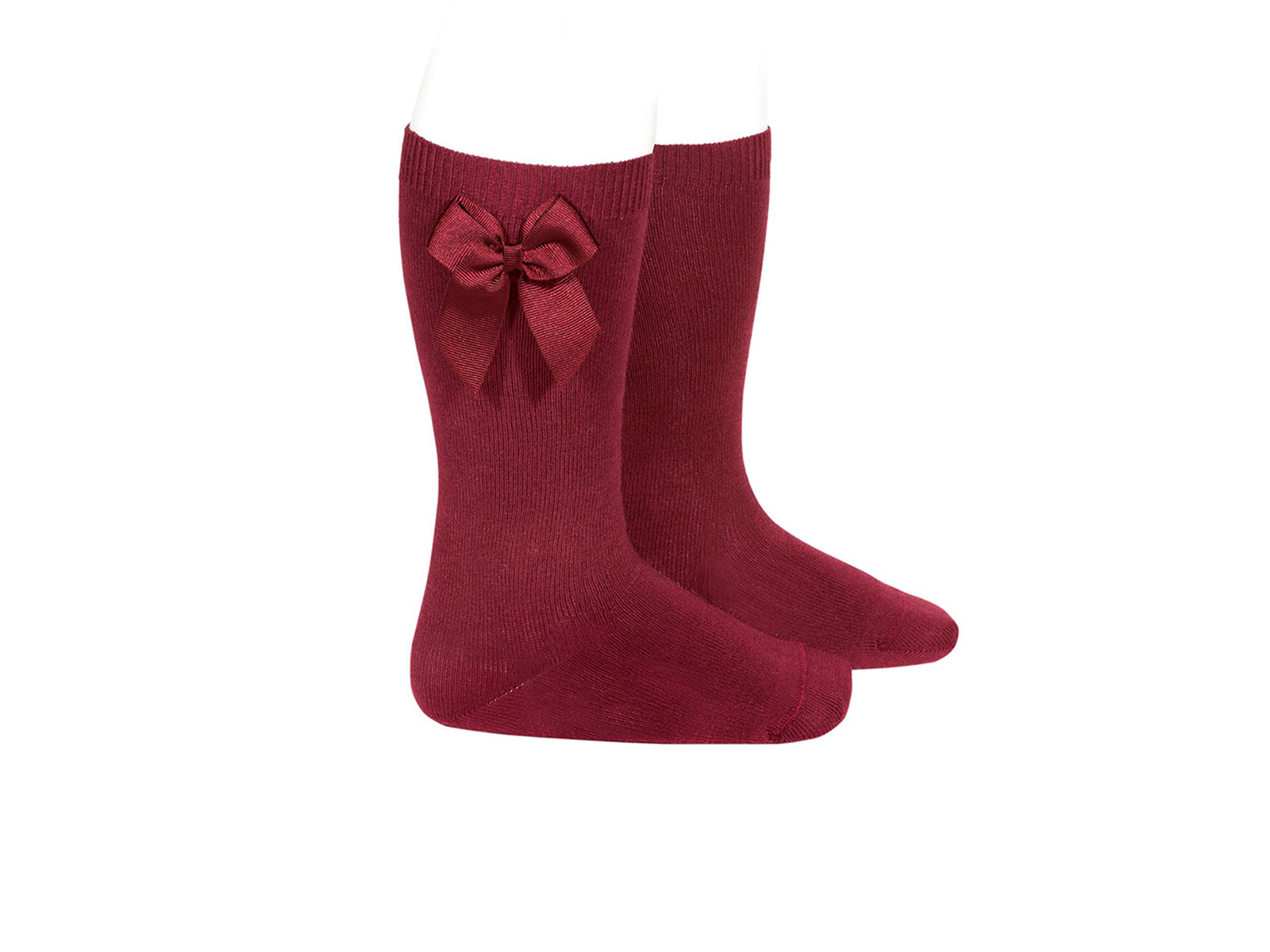 Calcetines altos con lazo para niña