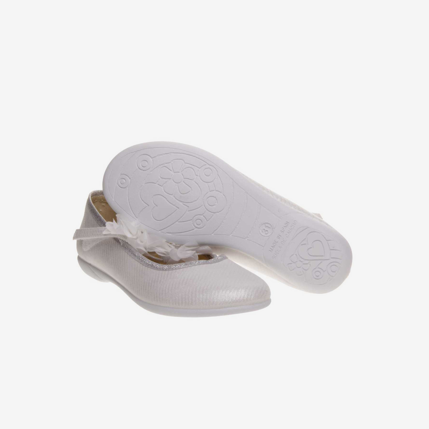 Mercedes de niña metalizado con velcro.