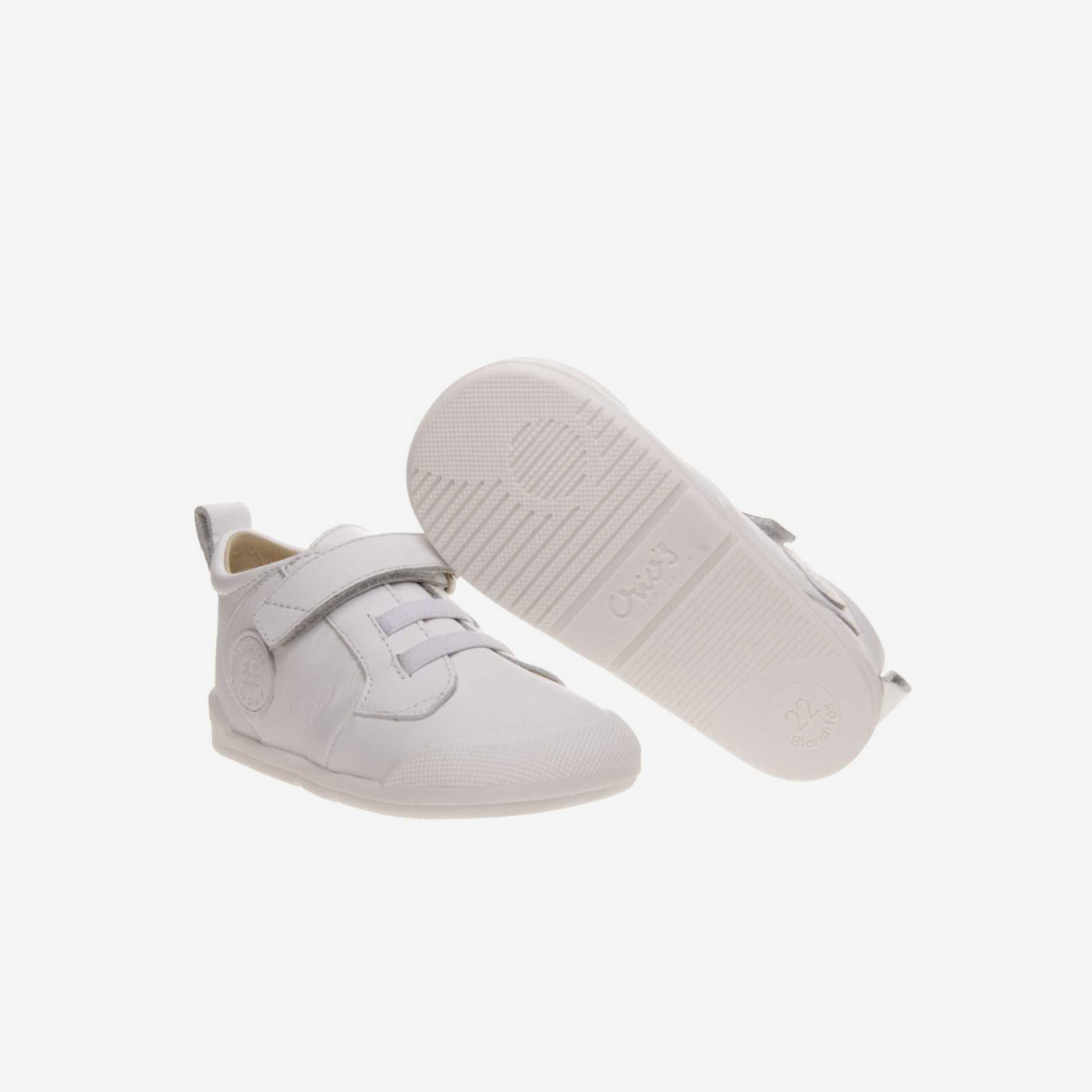 Bota respetuosa unisex con velcro y elásticos.