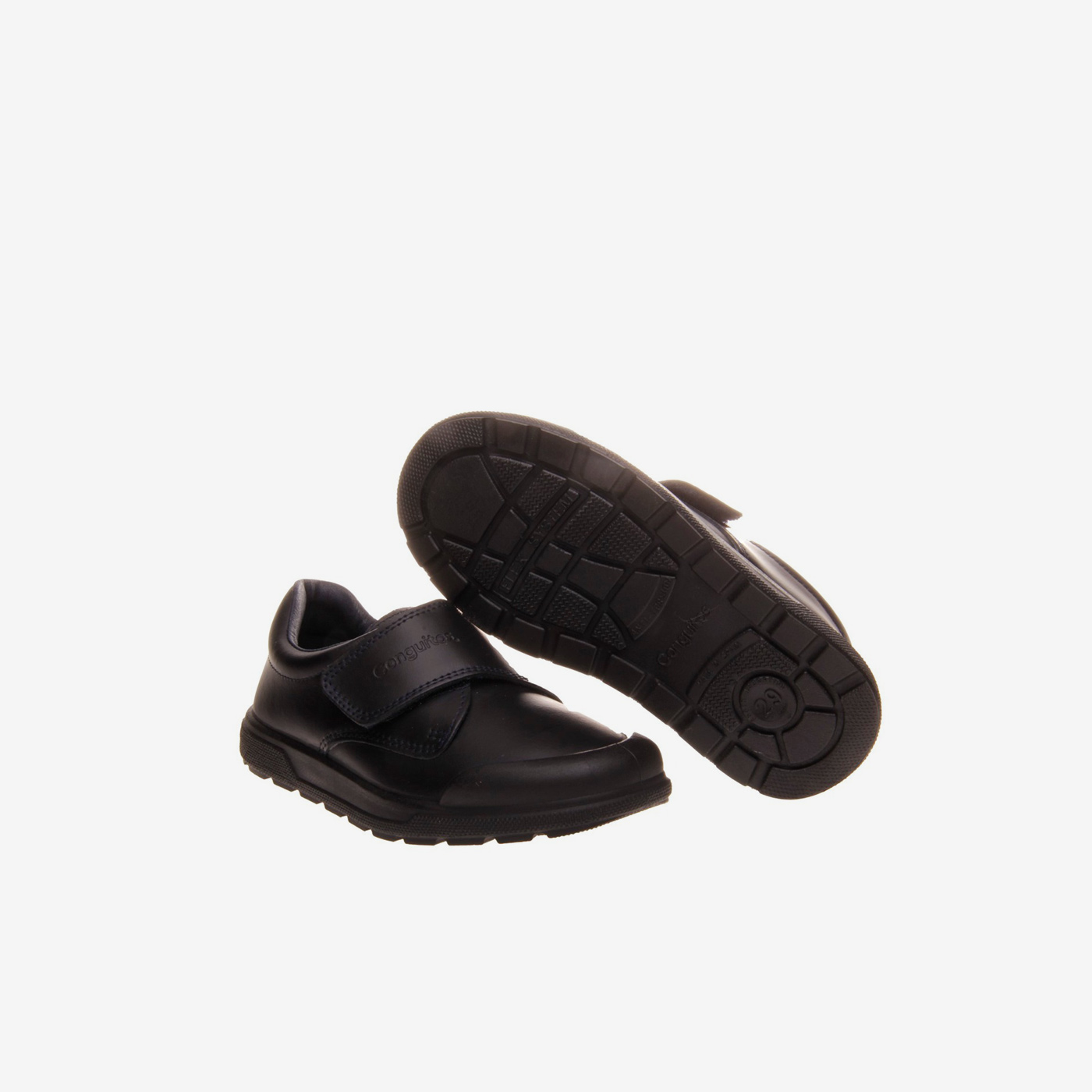 Zapato colegial de piel: Indestructibles con velcro