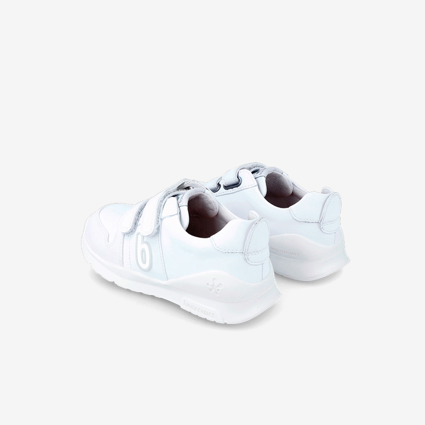 Deportivo colegial blanco Biomecanics con puntera reforzada