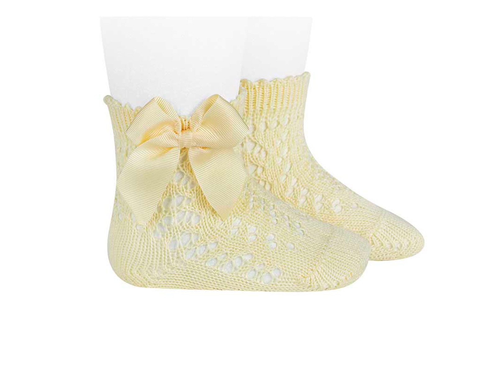 Calcetines Condor amarillos con lazo