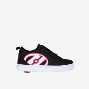Estas Heelys negras con logo neón son perfectas para niñas que quieren rodar… y destacar. Diseño urbano con ruedas desmontables. 