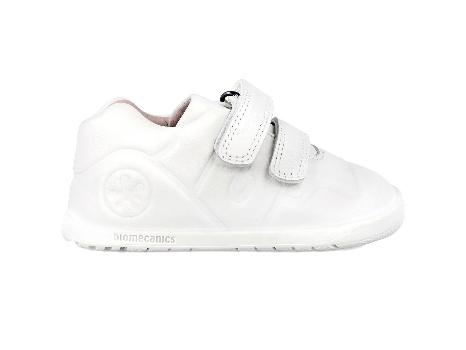Deportiva Biomecanics blanca unisex primeros pasos con velcro