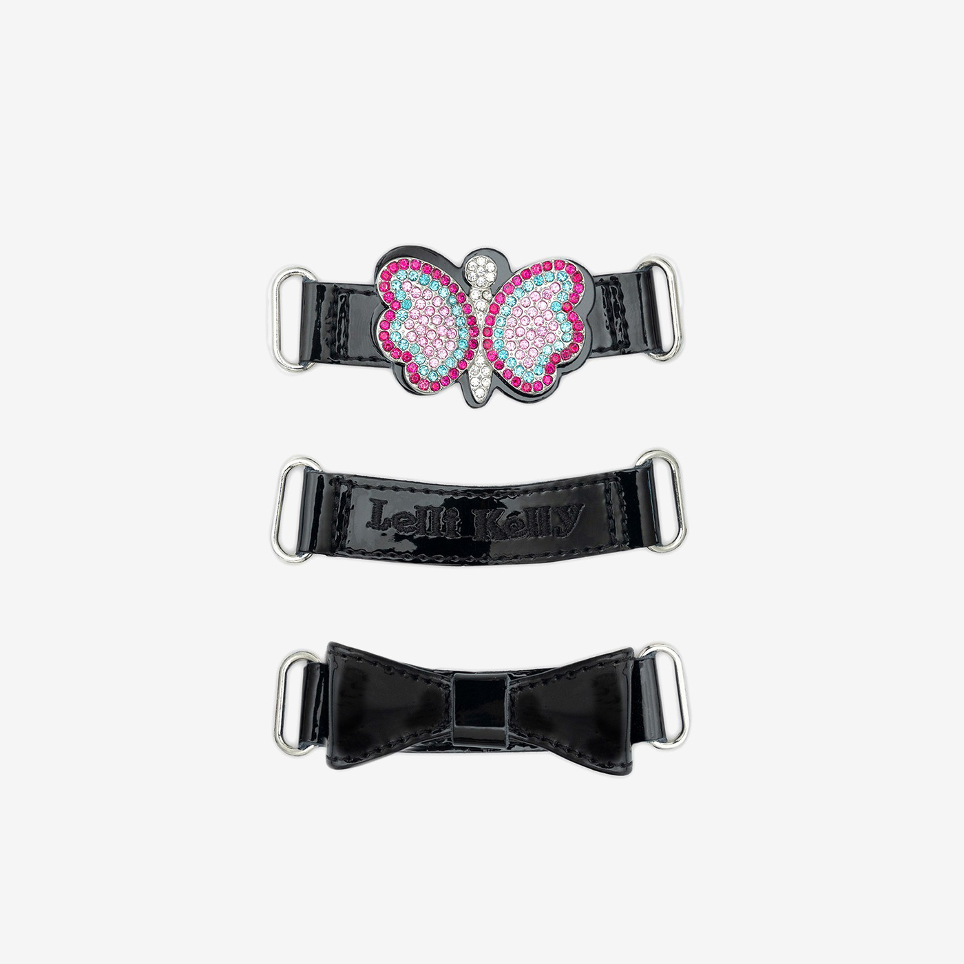 Lelli Kelly merceditas de charol negro con correas divertidas