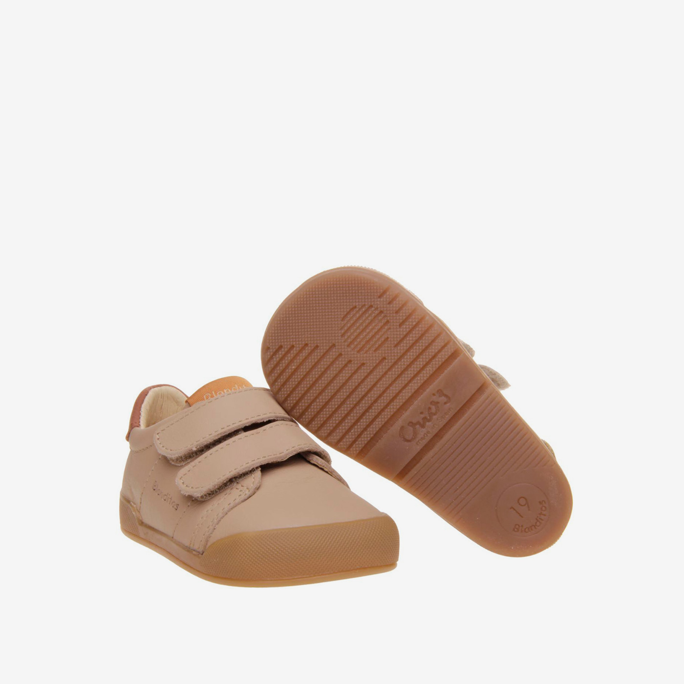 Blanditos deportivo respetuoso unisex con velcro en camel
