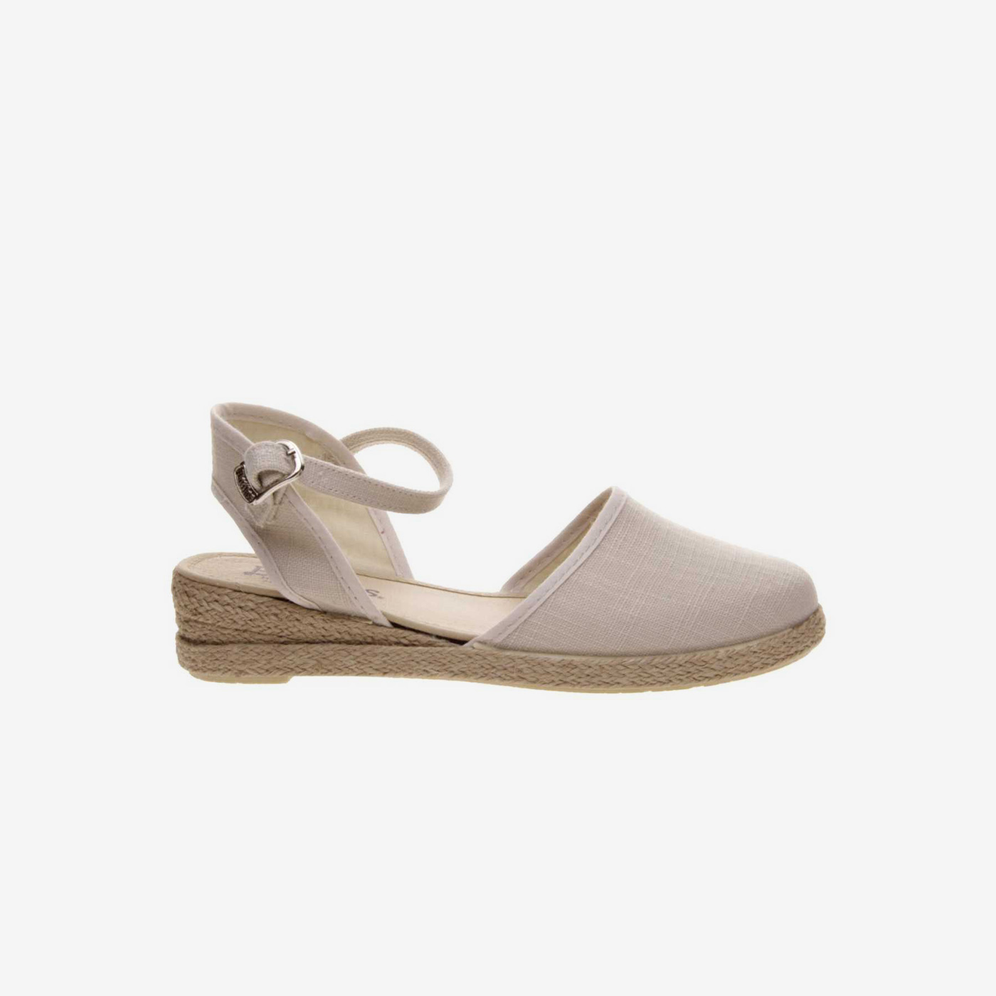 Sandalia de esparto niña con hebilla