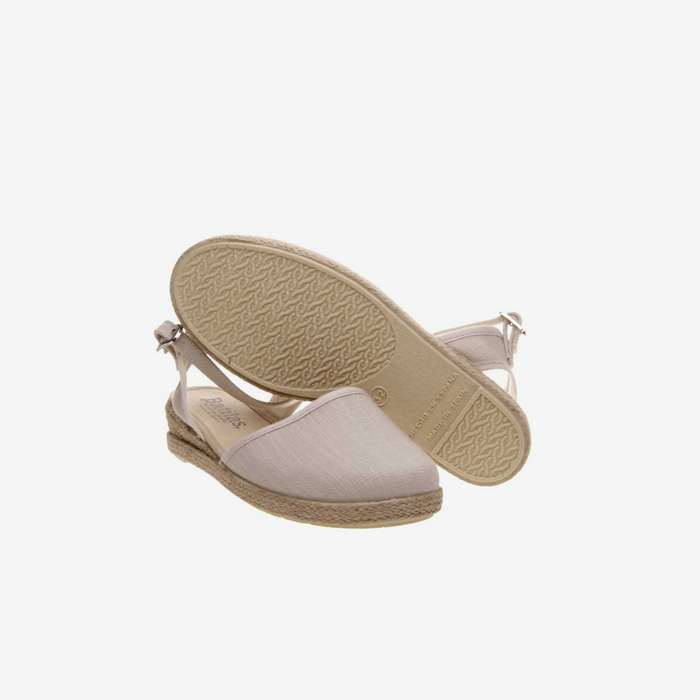 Sandalia de esparto niña con hebilla