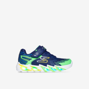 Zapatillas con luces para niño de Skechers , botón de apagado, velcro y suela de goma. Diversión y seguridad en cada paso.