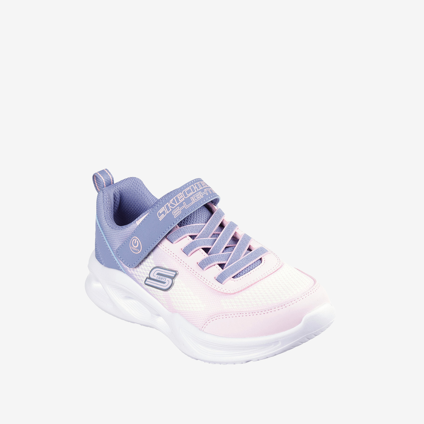 Skechers niña luces básicas | Rosa pastel, el zapato del día a día