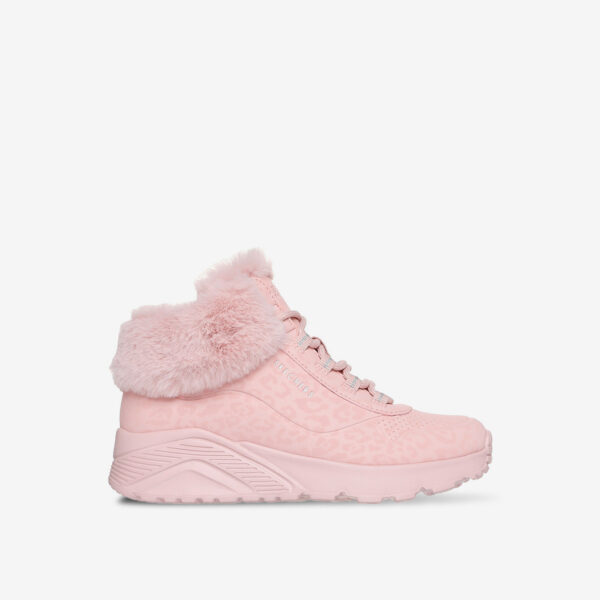 Botas Skechers rosa niña con pelo | Brillo, calor y comodidad cada día