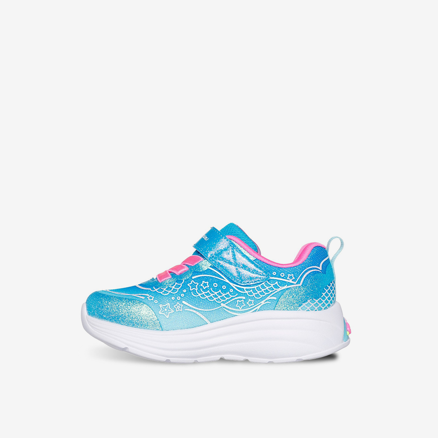 Skechers niña sirenas | Zapatillas mágicas con luces y velcro
