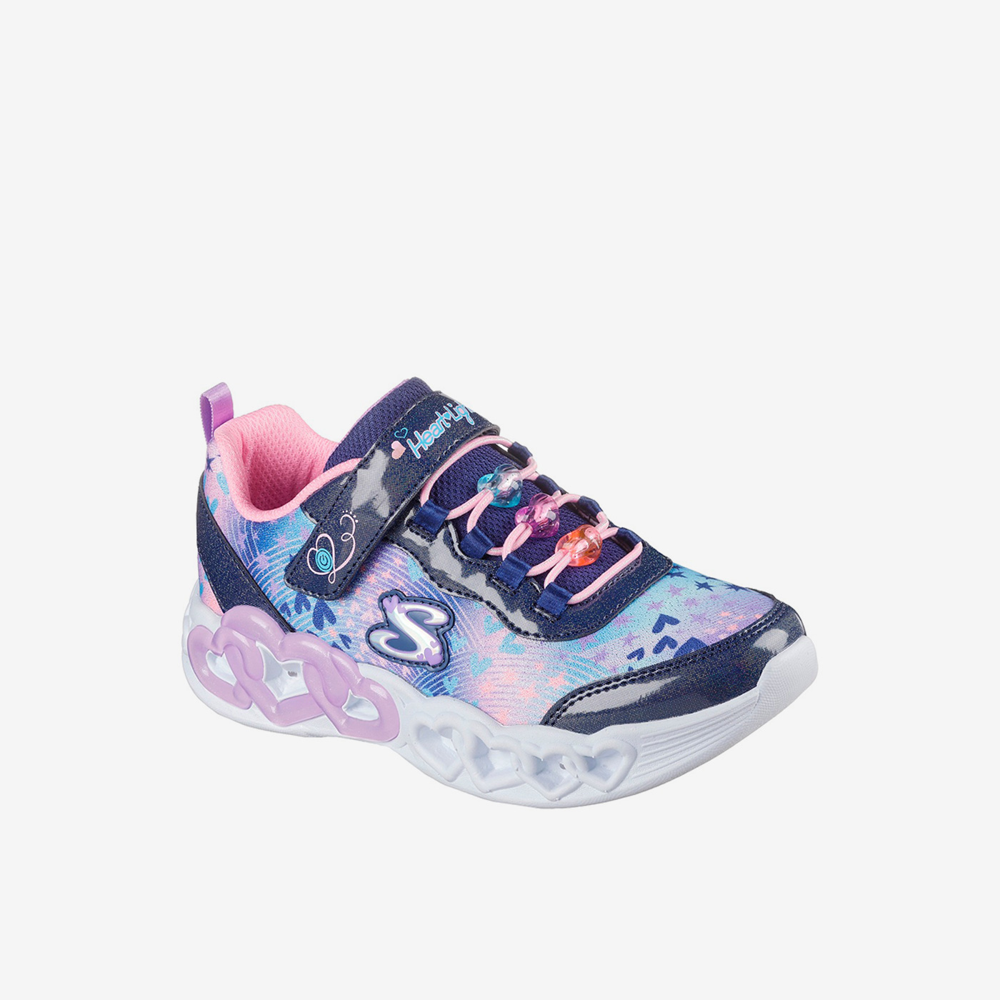 Skechers con corazones y luces. Suela flexible
