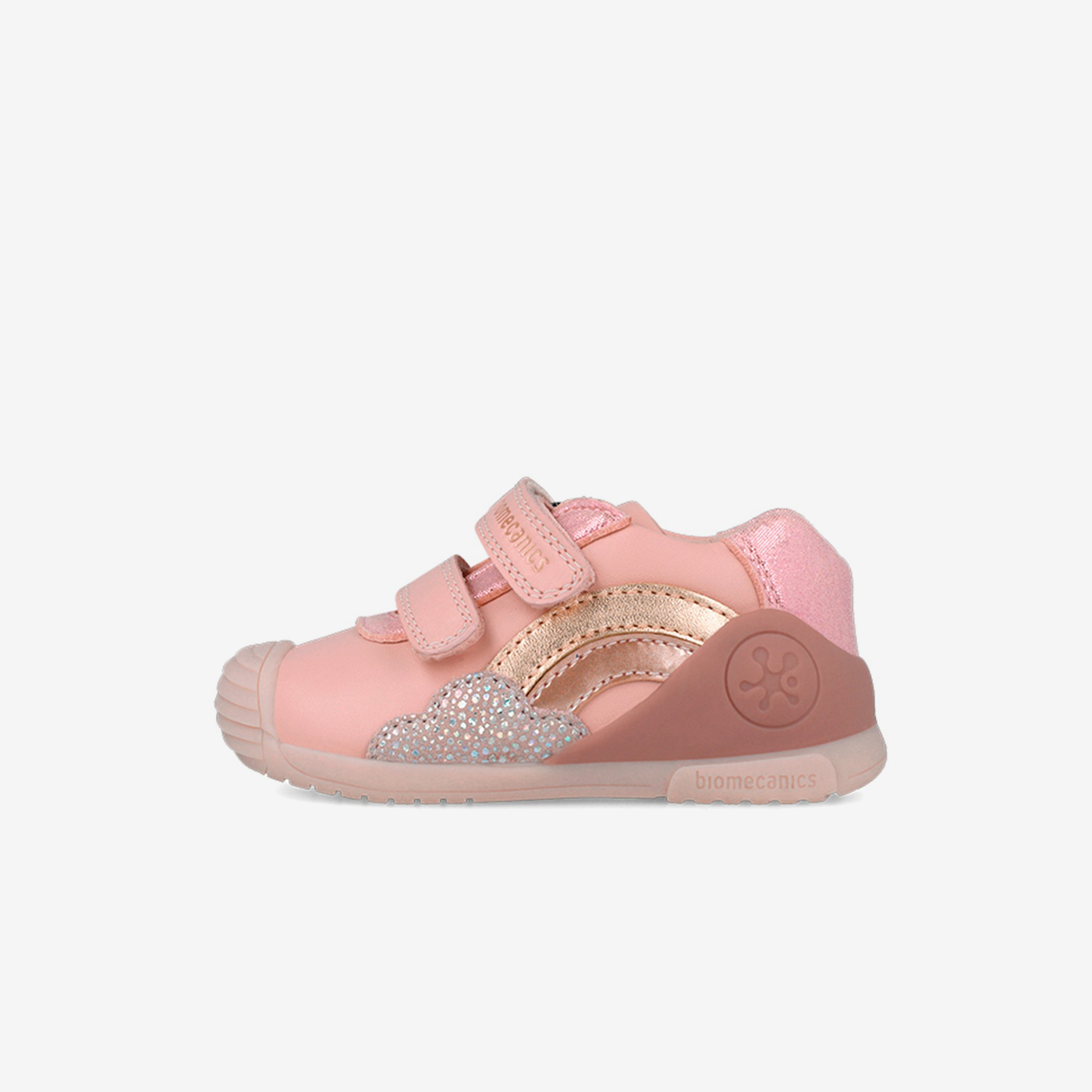 Deportiva primeros pasos Biomecanics rosa con velcro