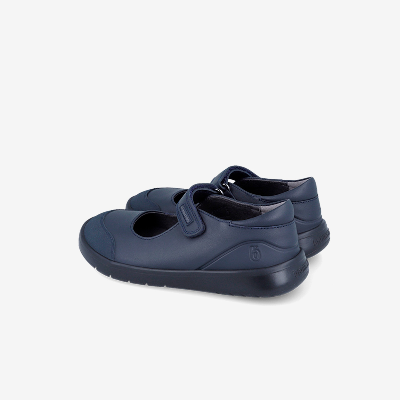 Merceditas colegiales azul marino con velcro