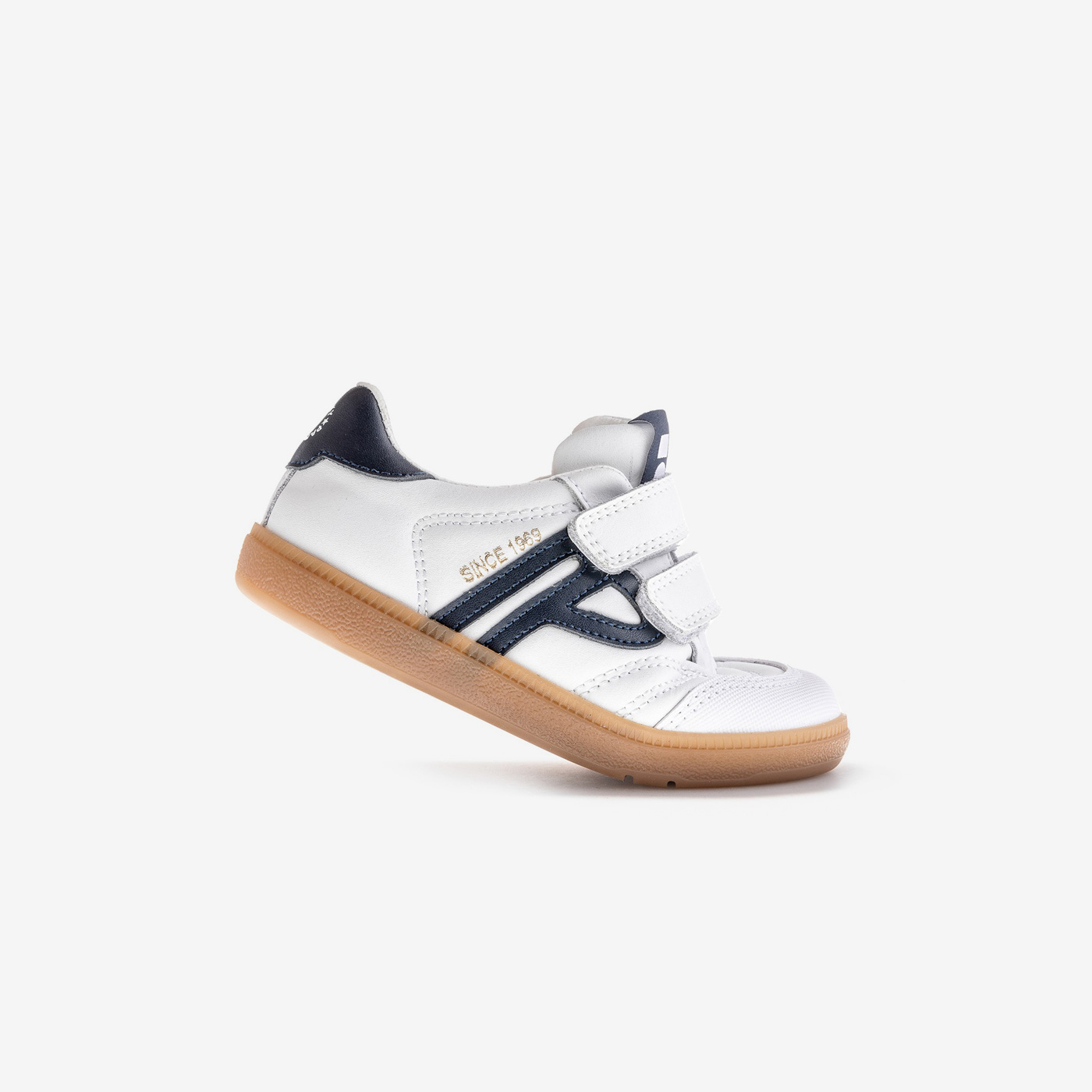 Deportiva urbana niño Pablosky  blanca y negra velcro