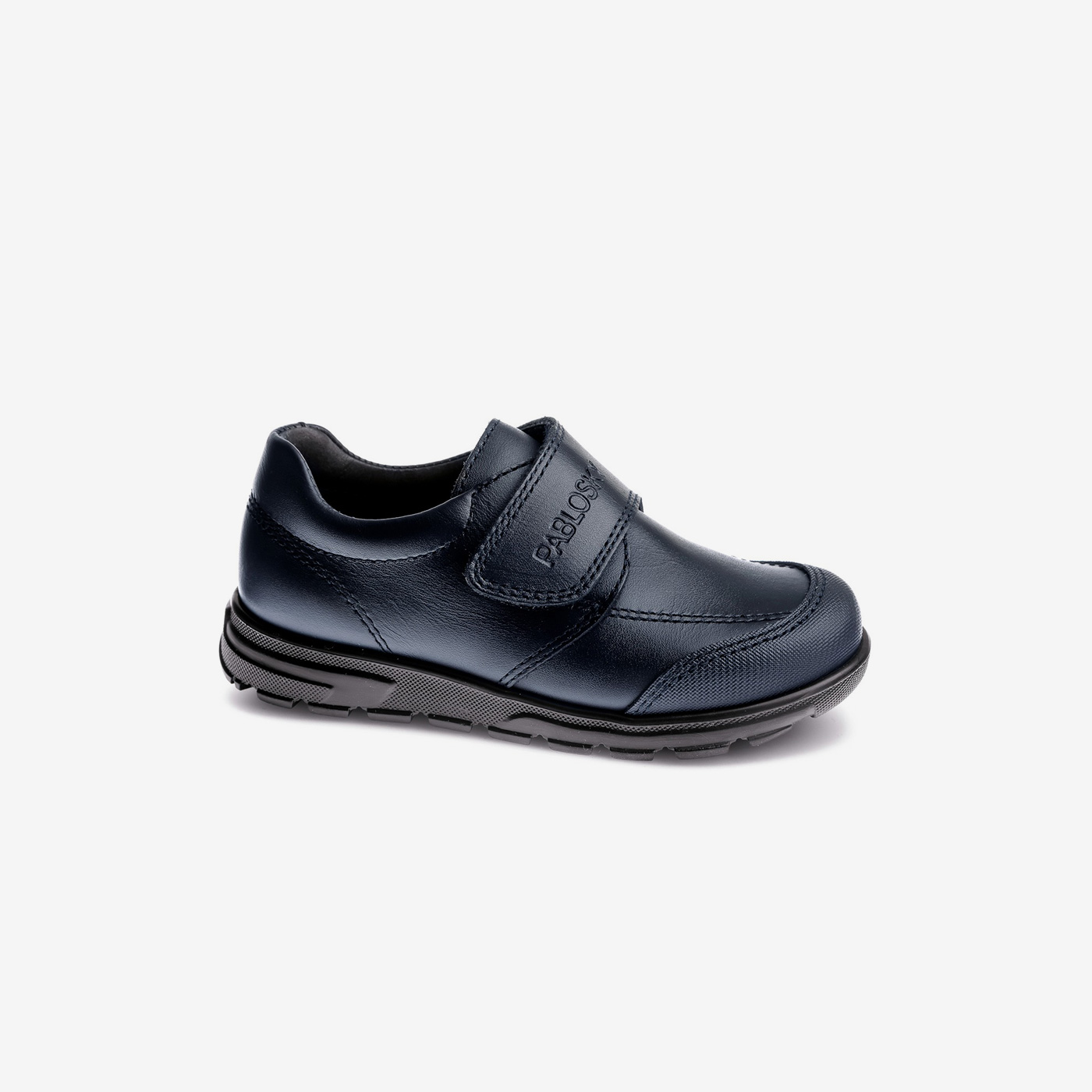 Blucher colegial azul marino Pablosky  con velcro y puntera reforzada