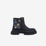 Botas Garvalín negras con glitter de estrellas