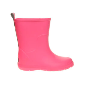 Bota de agua Isotoner rosa. Flexible, cómoda y segura para saltar en charcos sin mojarse. Diversión y protección para días de lluvia.