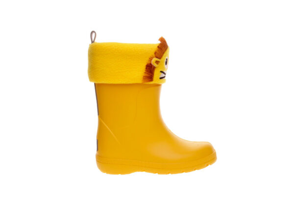 Bota de agua león Isotoner niño/a color Amarilla| Cálida y divertida