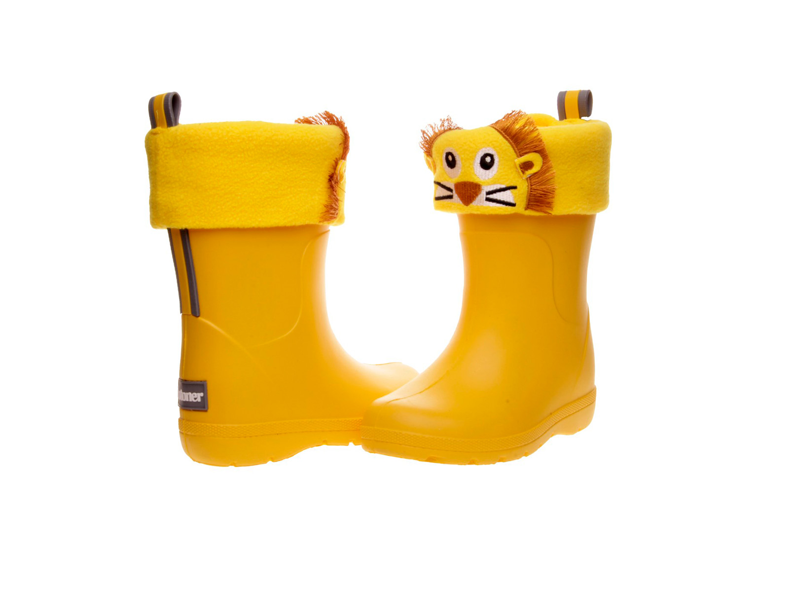 Bota de agua león Isotoner niño/a color Amarilla| Cálida y divertida