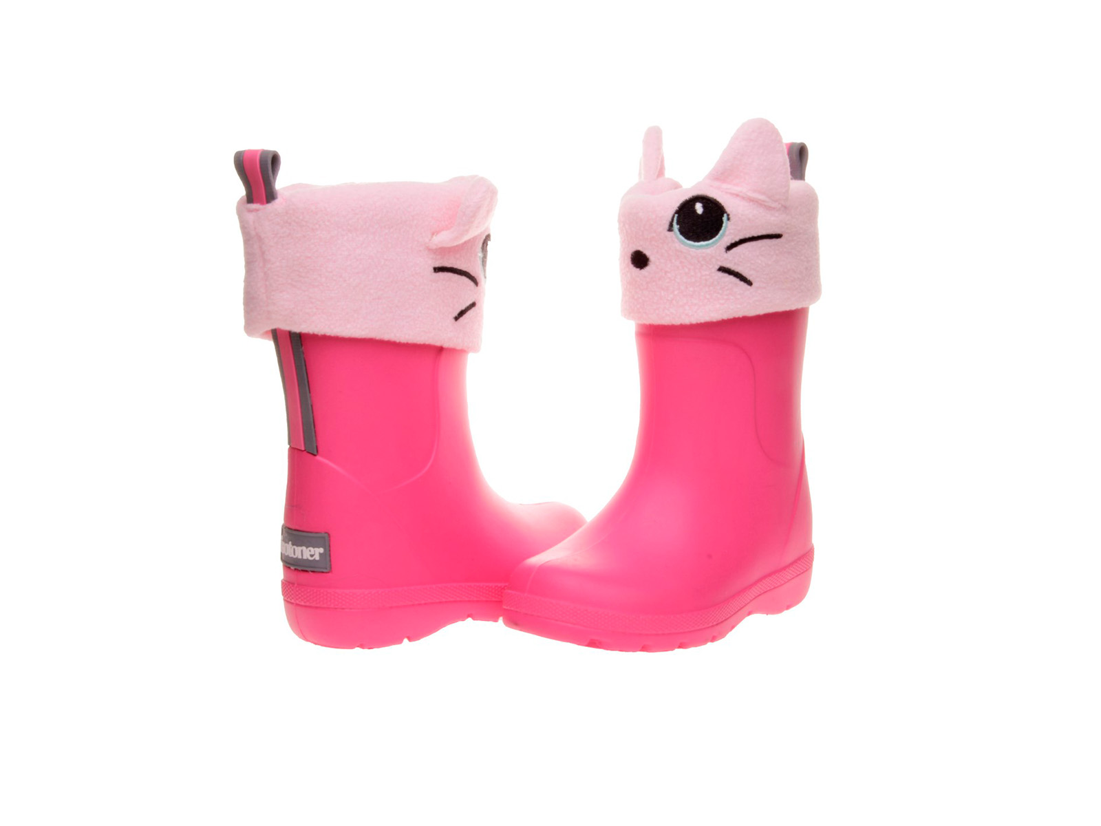 Bota agua gatito peluche rosa | Divertida y calentita