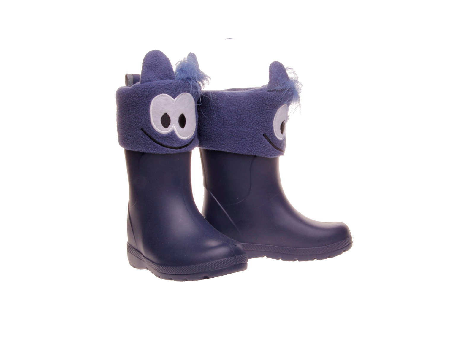 Bota de agua con calcetin monstruito azul Isotoner | Cálida y divertida