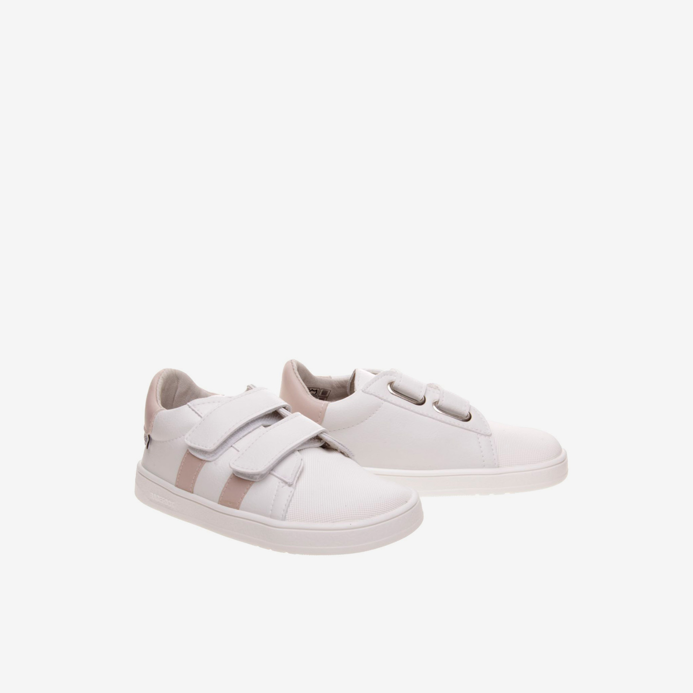 Deportivo Piruflex niña blanco y rosa con dos velcros | Suaves, ligeros y listos para su día a día