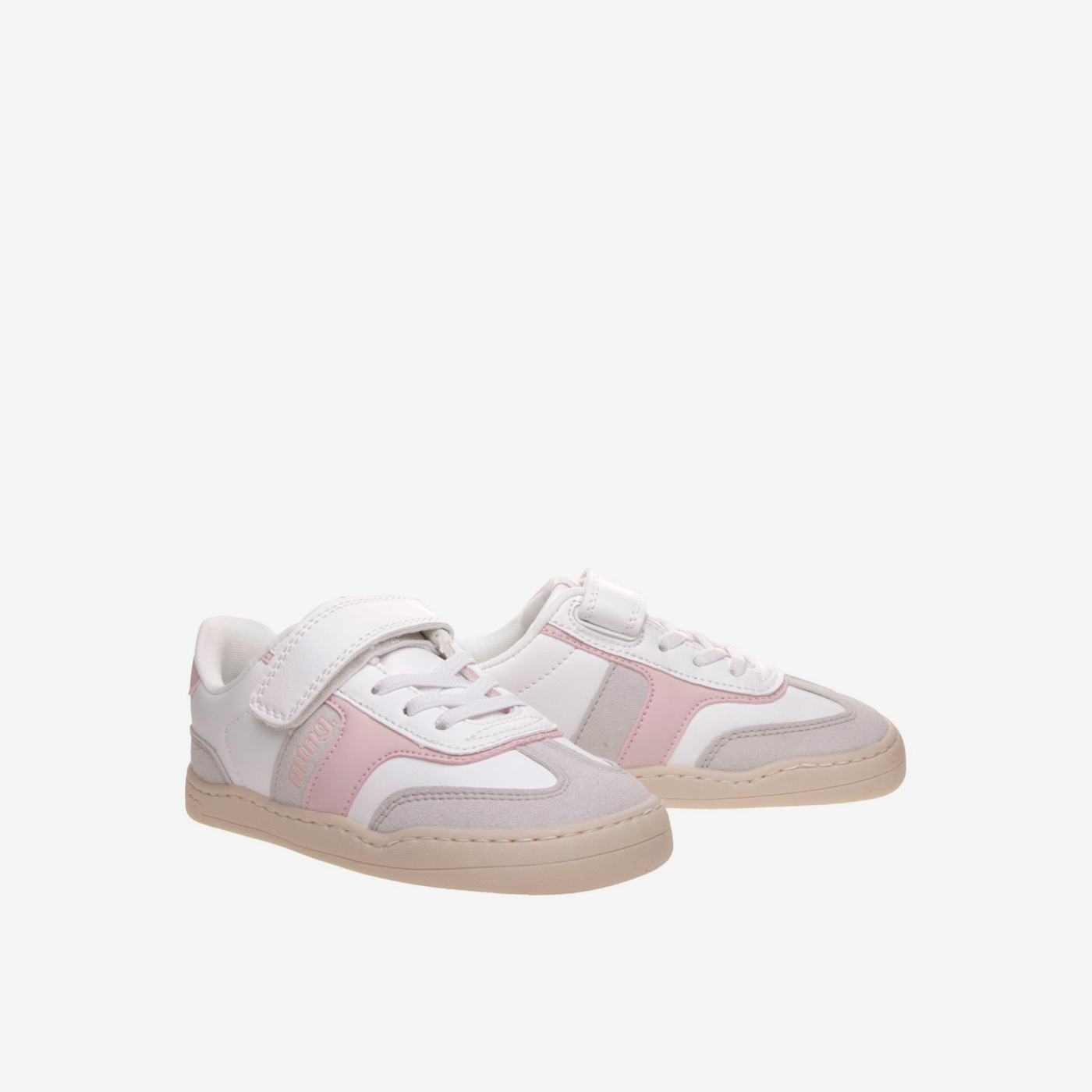 Deportiva Mustang blanca y rosa para niña | Comodidad con estilo desde el primer paso