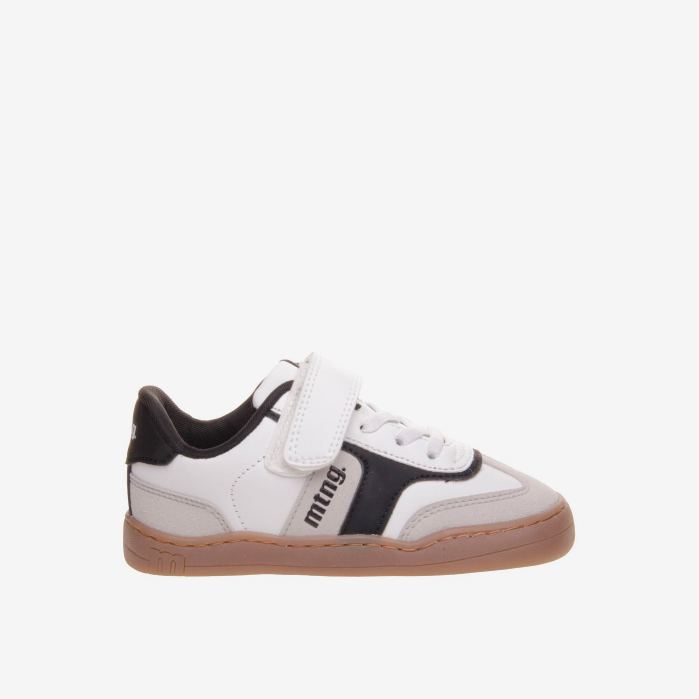 Deportiva Mustang blanca y negra para niño | Estilo urbano y comodidad diaria