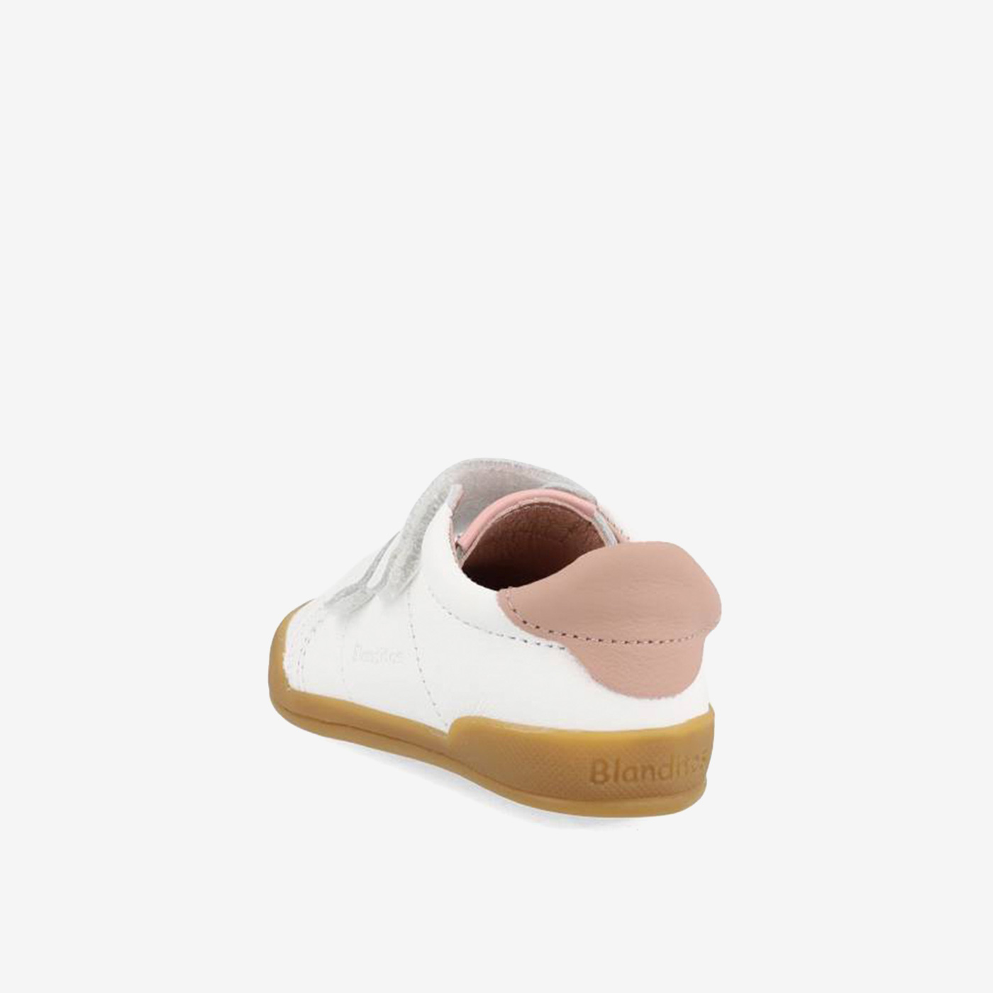 Deportiva de Blanditos en blanco y rosa con velcro