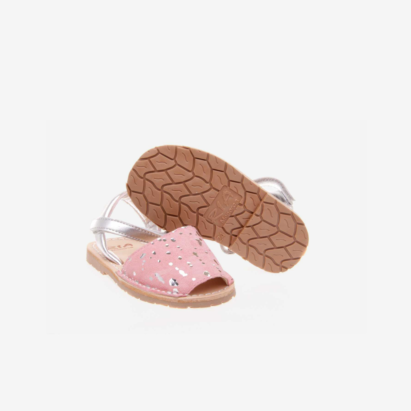 SANDALIA MENORQUINA RIA DE NIÑA MATALIAZA CON VELCRO