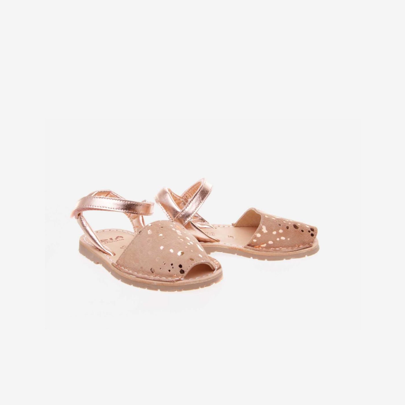 SANDALIA MENORQUINA RIA DE NIÑA MATALIAZA CON VELCRO