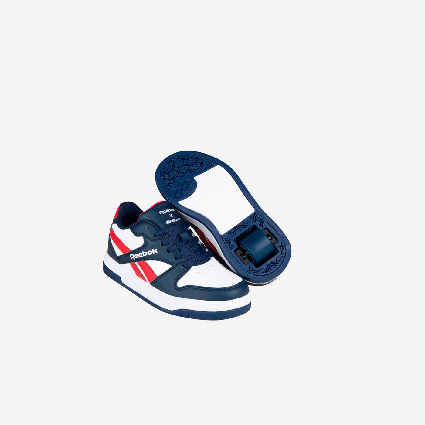 Zapatillas con ruedas Heelys Reebok  blanco y azul marino