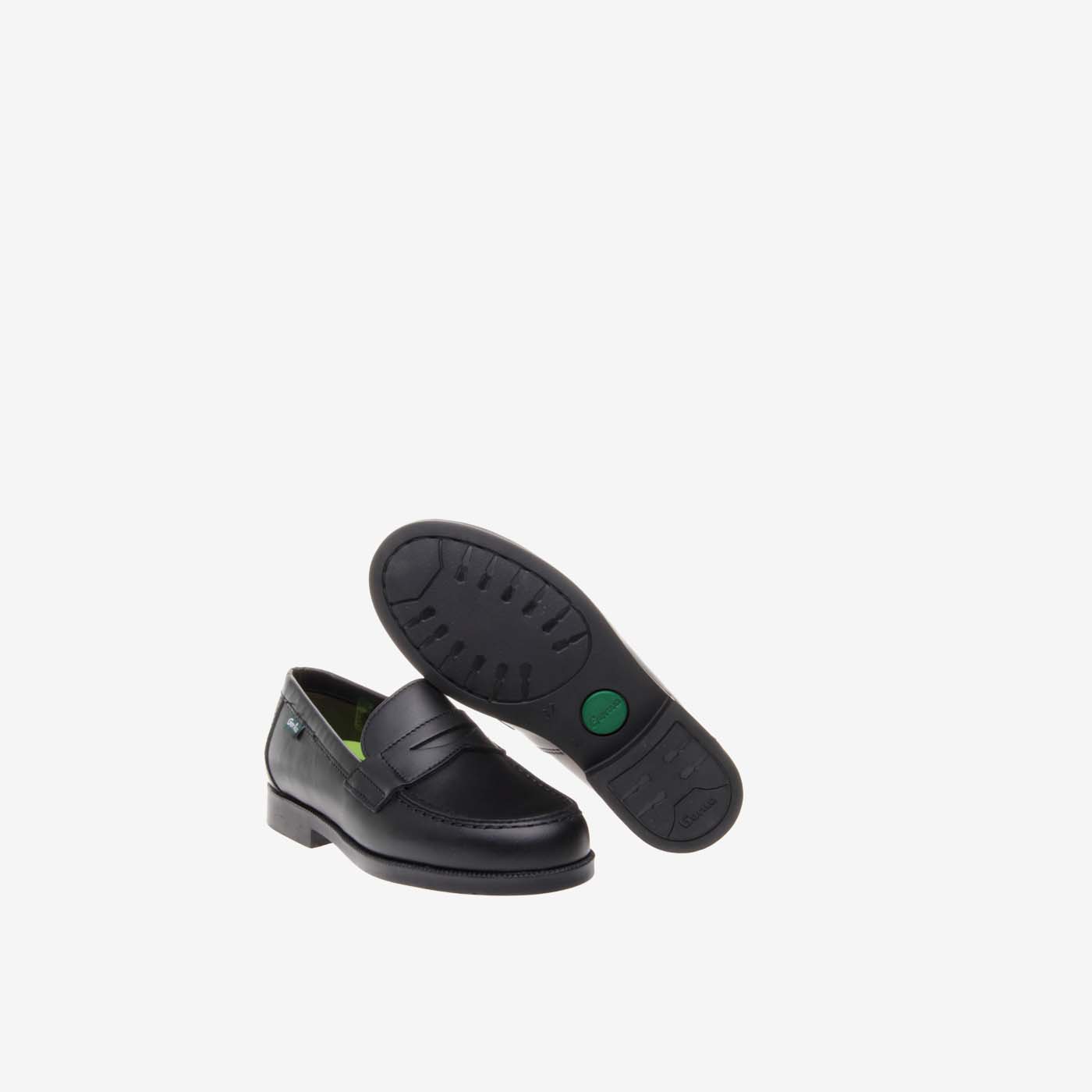 Mocasín de piel Gorila  con suela de goma
