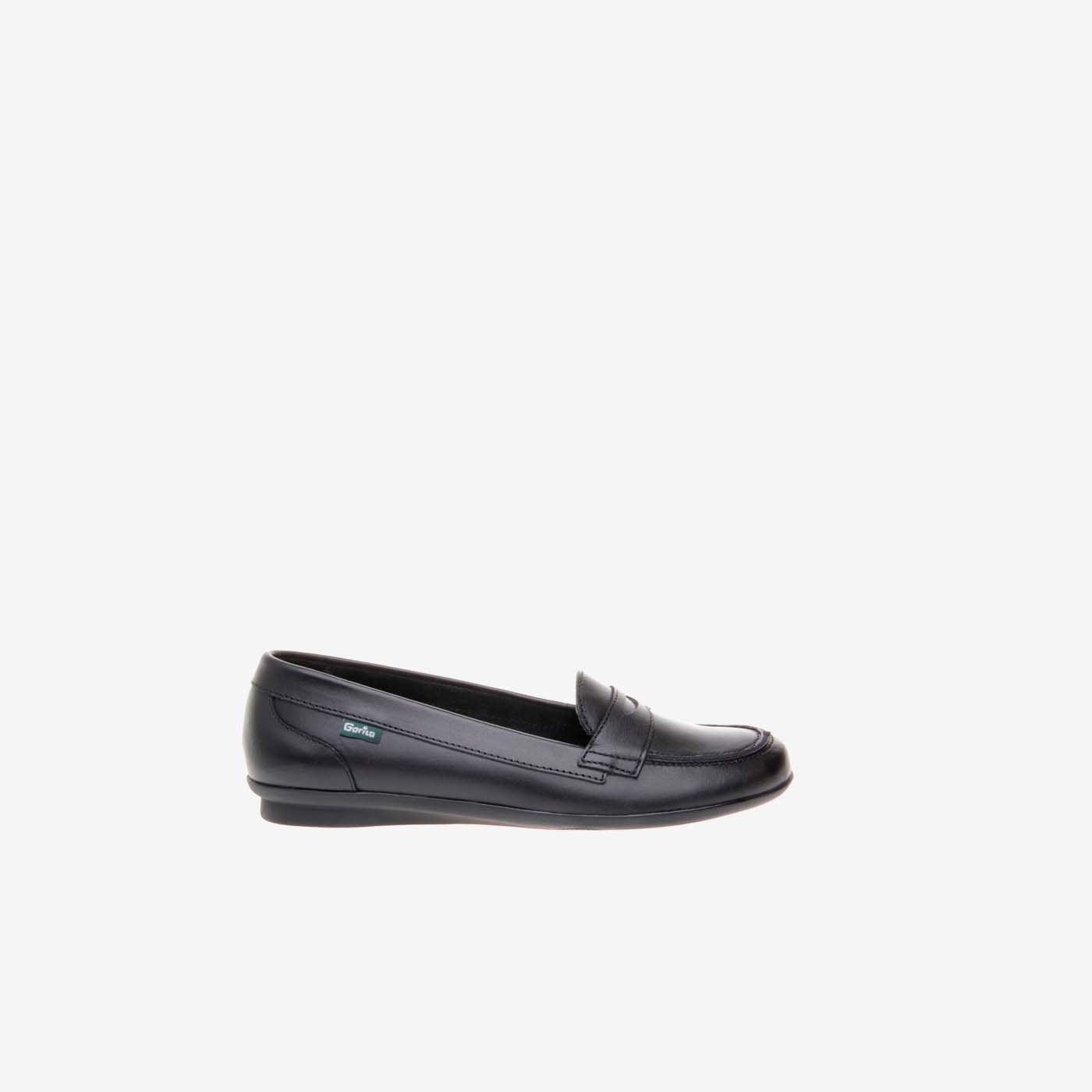Mocasín Gorila niña en azul marino.