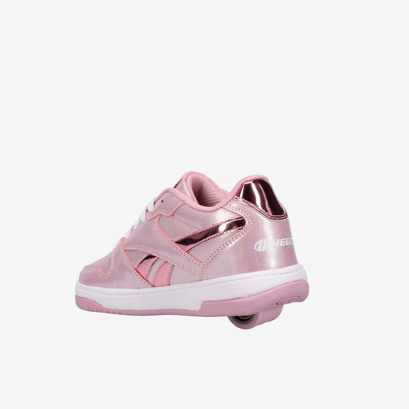 Deportivas de niña con ruedas y cordones.