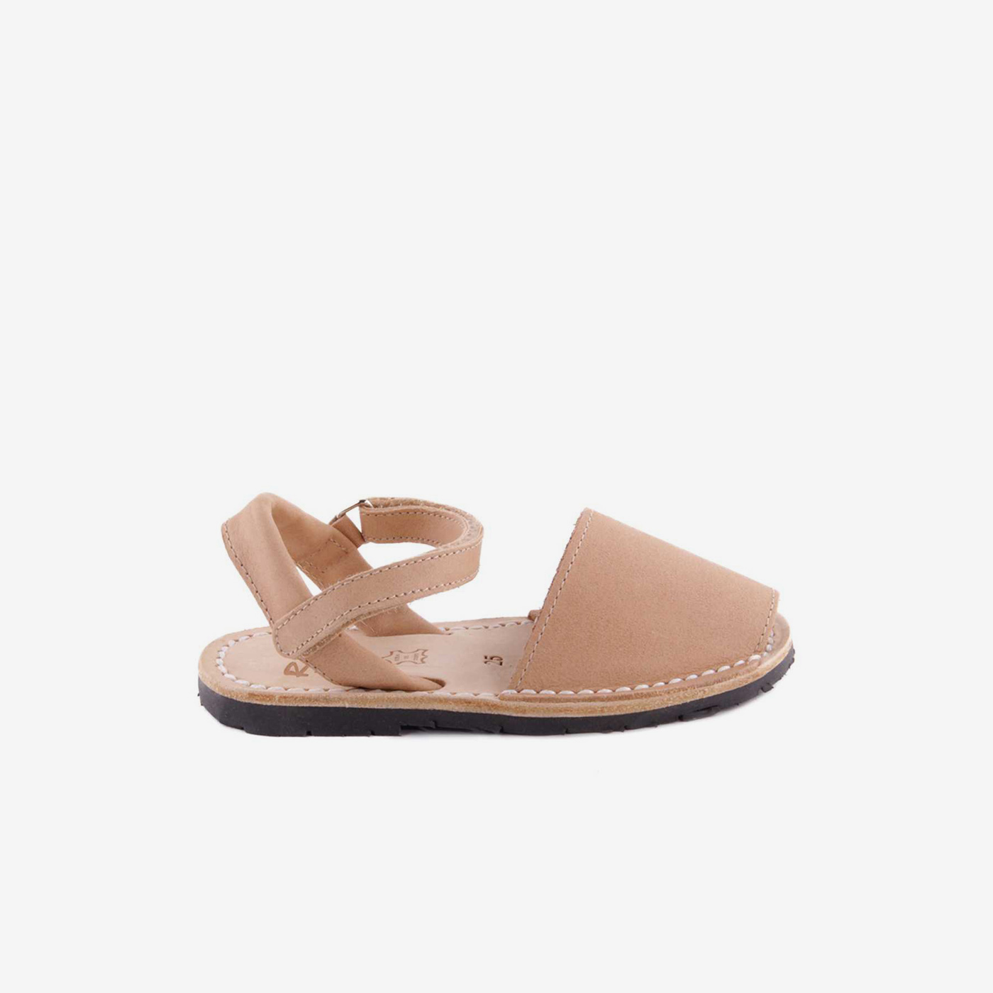 SANDALIA MENORQUINA RIA EN PIEL CON VELCRO