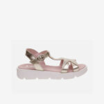 SANDALIA NIÑA LANDOS METALIZADA CON HEBILLA