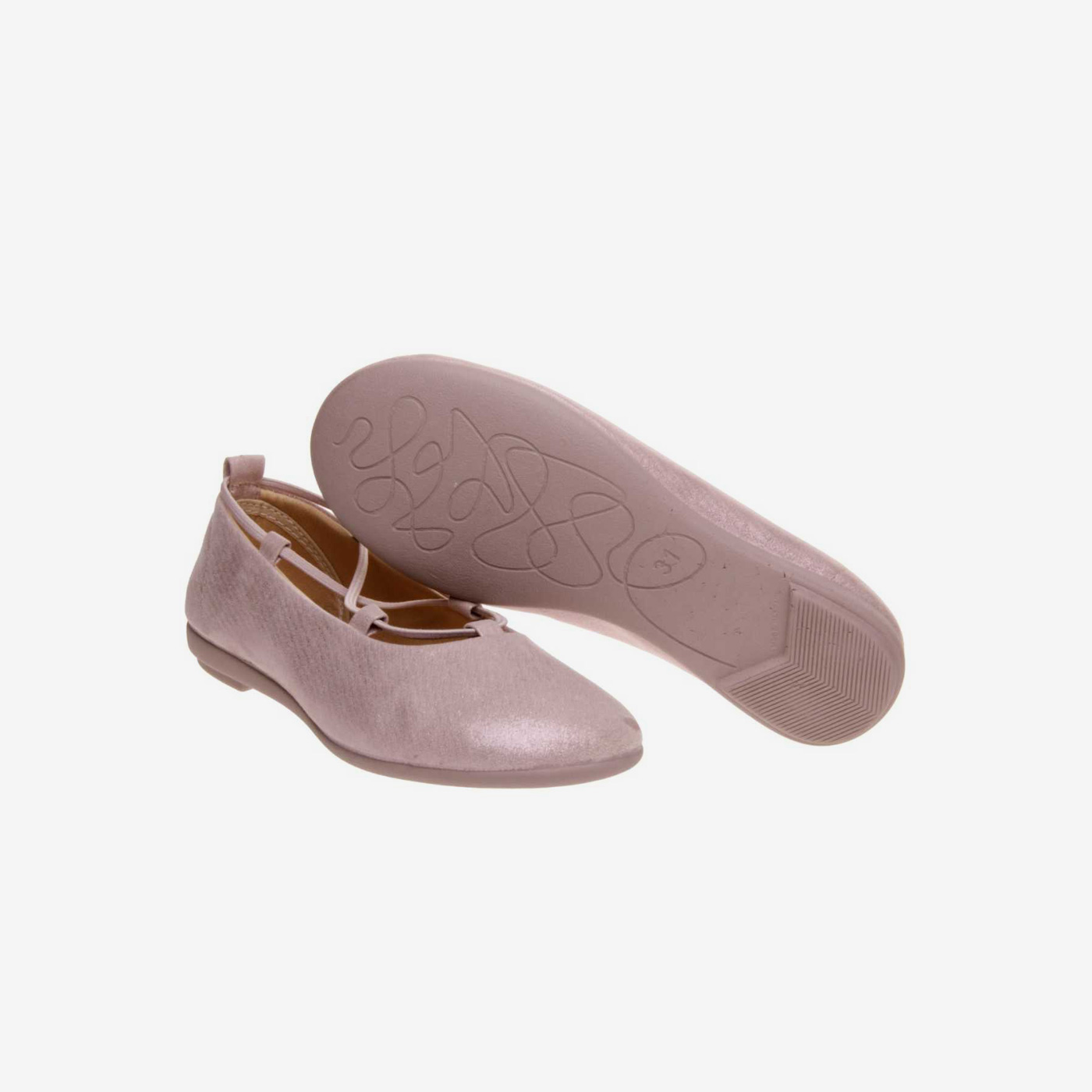 MANOLETINA NIÑA METALIZADA CON ELASTICO