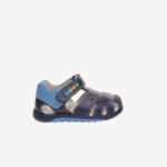 Sandalia de niñoa primeros pasos en Azul con puntera reforzada y velcro de la marca Pablosky