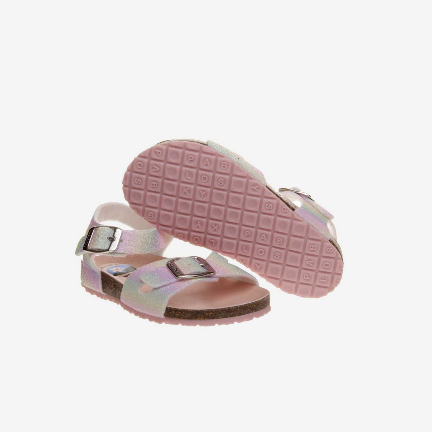 SANDALIA NIÑA PABLOSKY METALIZADA CON HEBILLA