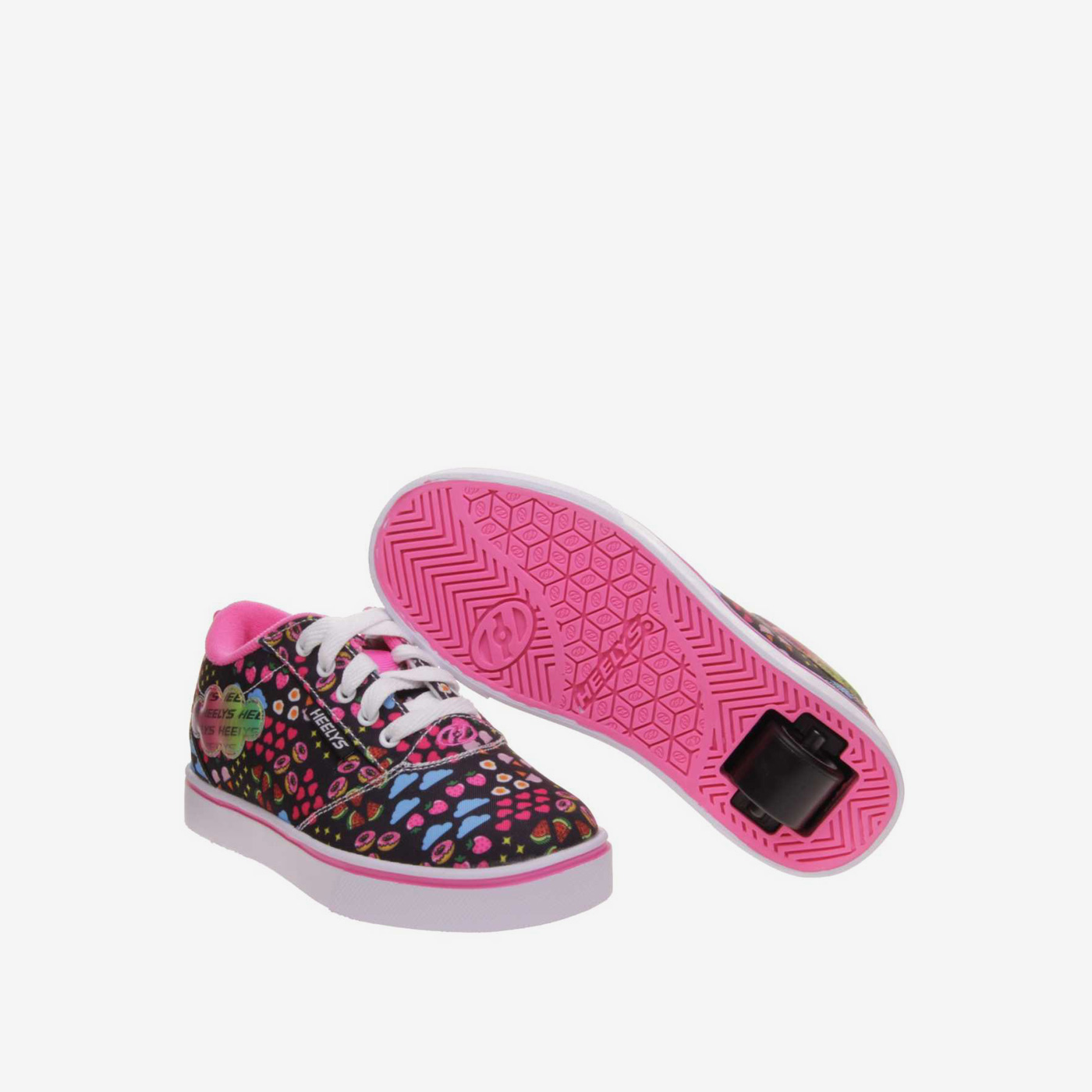 Heelys Prints negro/rosa neón multicolor