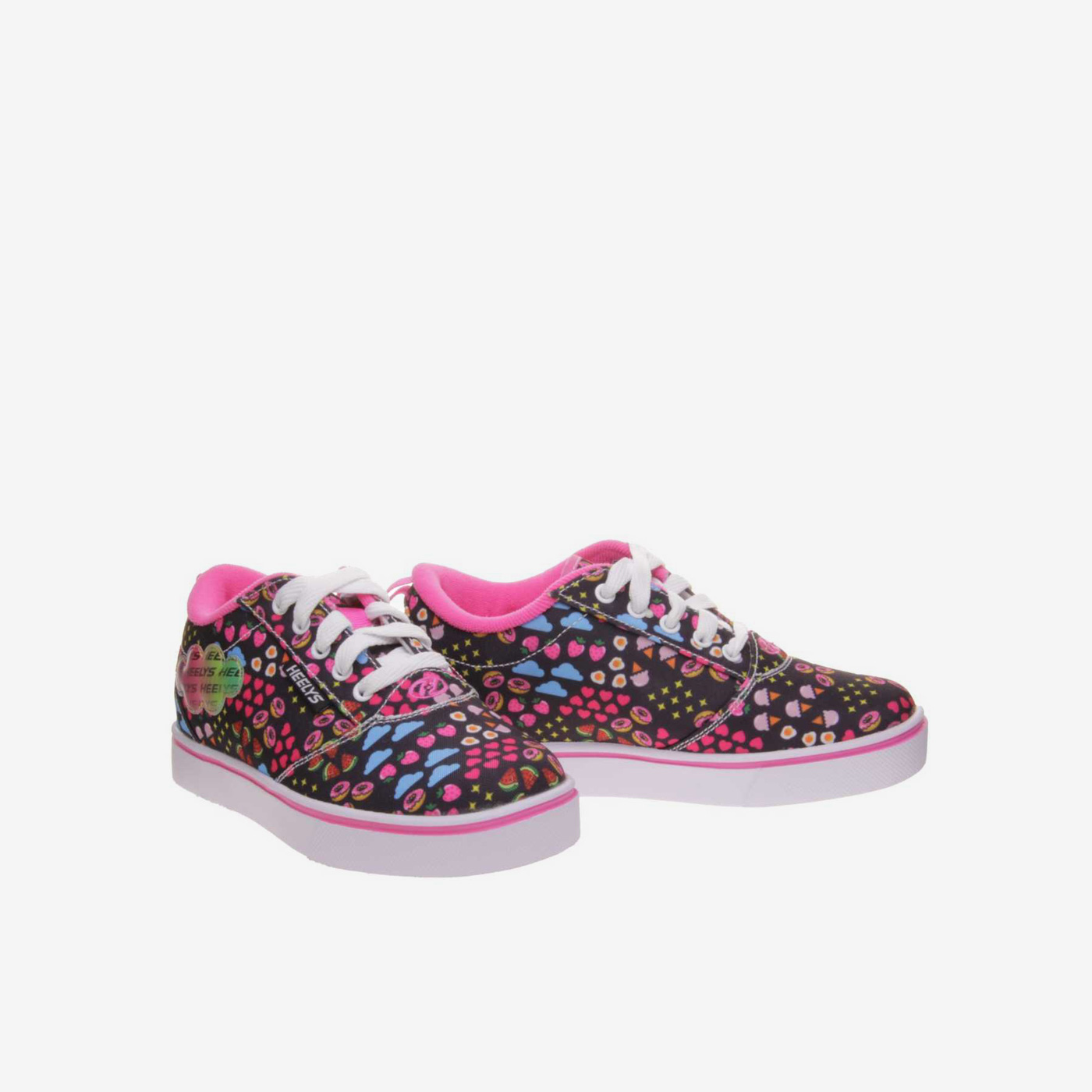 Heelys Prints negro/rosa neón multicolor
