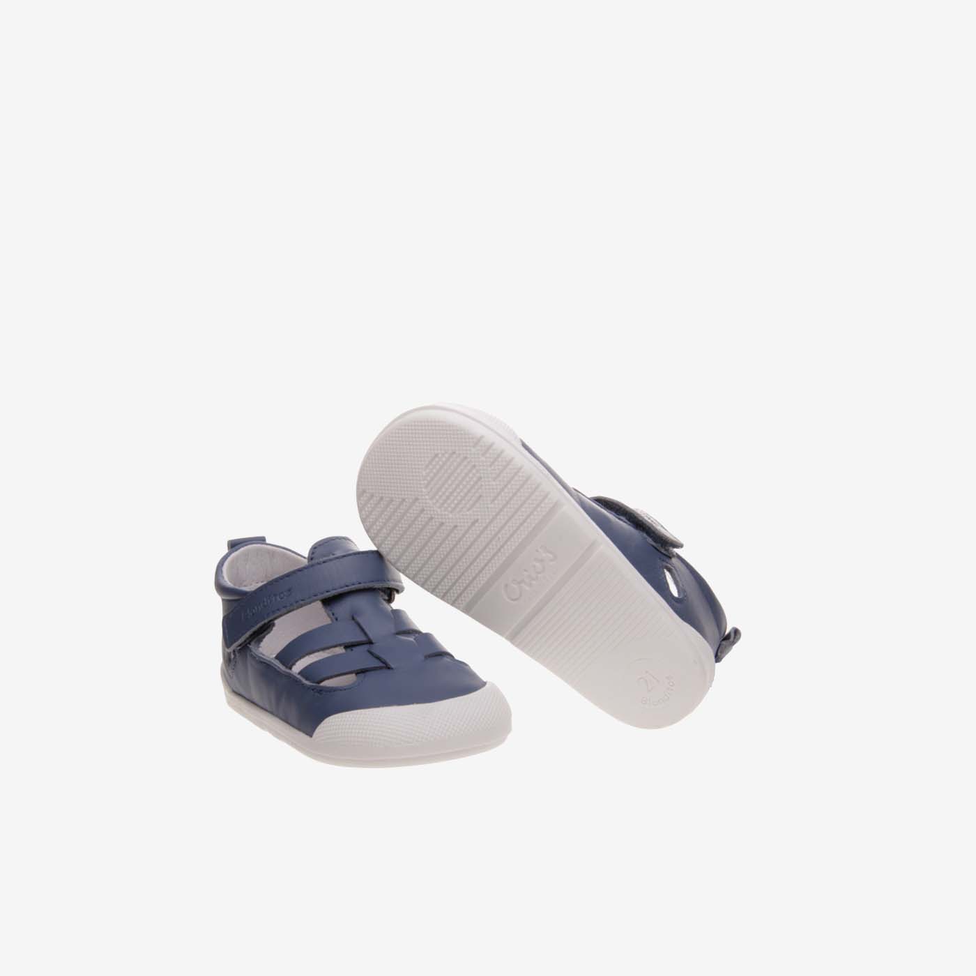 Sandalia primeros pasos de blanditos en azul