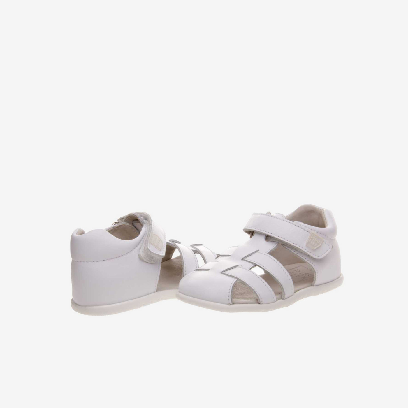 Sandalia unisex respetuosa en color blanco de Pirufelx.