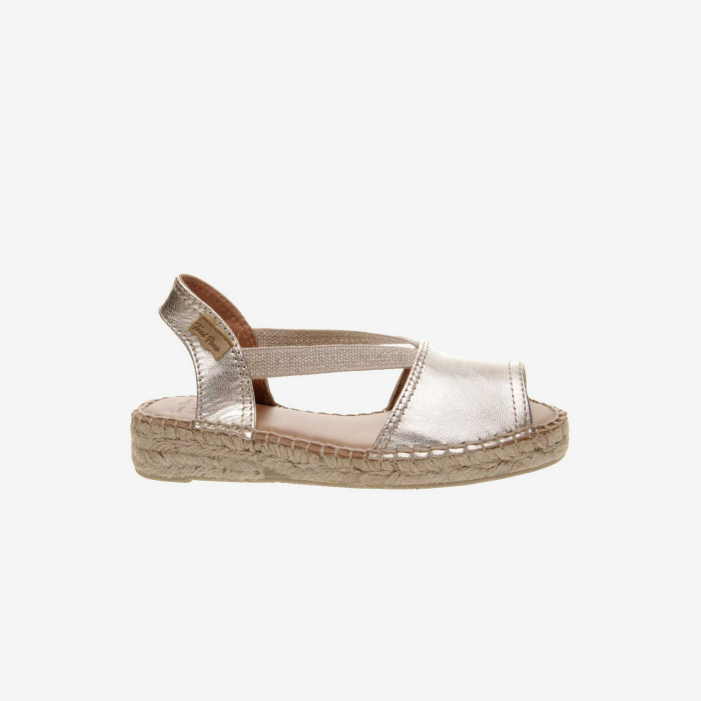 SANDALIA NIÑA ESPARTO METALIZADAS TONY PONS CIERRE METIDO