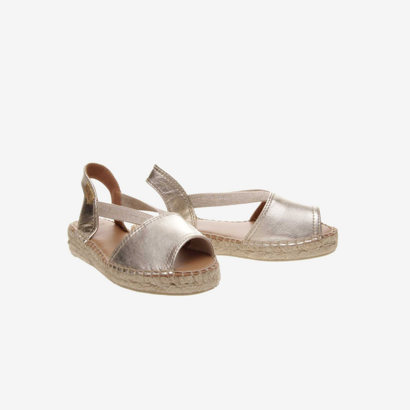 SANDALIA NIÑA ESPARTO METALIZADAS TONY PONS CIERRE METIDO